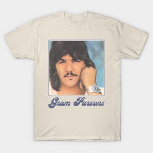 Gram Parsons /\/\/ Retro Faded-Style Fan Art Design T-Shirt